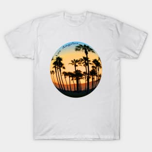 Golden Los Angeles California Beach Sunset T-Shirt
